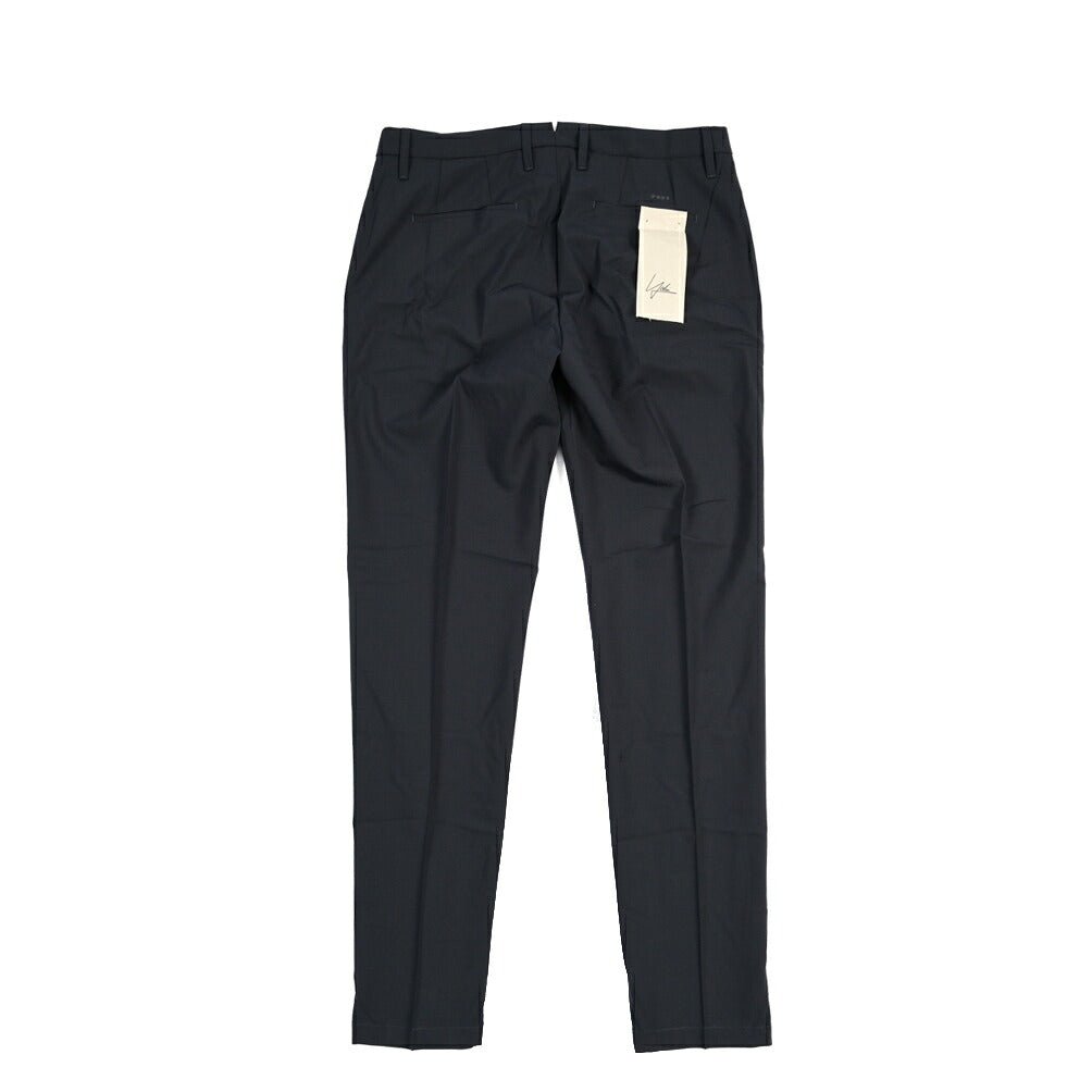 SUMMER SALE｜YCHAI “PANATELA” ストレッチウール ノータックスラックス / SKINNY FIT ネイビー(BLU) 33 | GUARDAROBA MILANO OFFICIAL STORE