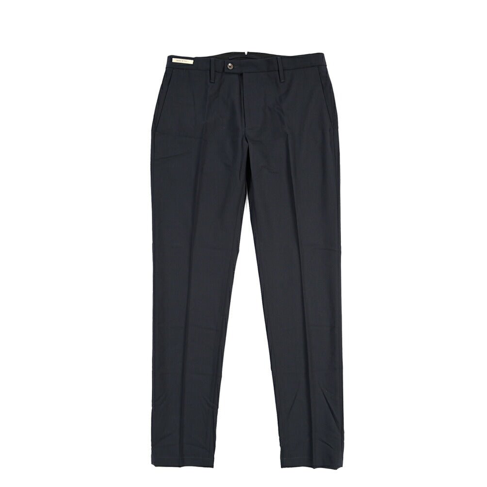 SUMMER SALE｜YCHAI “PANATELA” ストレッチウール ノータックスラックス / SKINNY FIT ネイビー(BLU) 33 | GUARDAROBA MILANO OFFICIAL STORE