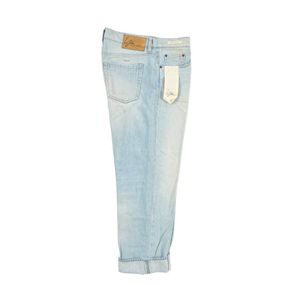 SUMMER SALE｜YCHAI “ROBUSTO” コットン100%デニム テーパードジーンズ / SKINNY FIT ライトブルー(BLU) 33 | GUARDAROBA MILANO OFFICIAL STORE
