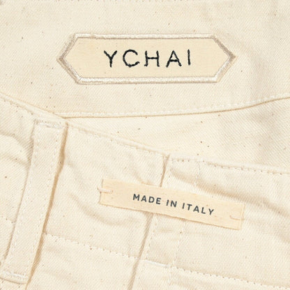 SUMMER SALE｜YCHAI “ROBUSTO” コットン100% ペインターパンツ / TAPERED FIT ホワイト(BIANCO) 33 | GUARDAROBA MILANO OFFICIAL STORE