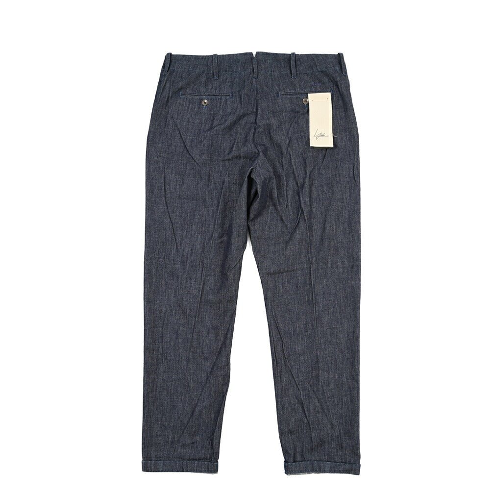 SUMMER SALE｜YCHAI “ROBUSTO” コットン100% デニムスラックス / TAPERED FIT ネイビー(INDIGO) 33 | GUARDAROBA MILANO OFFICIAL STORE