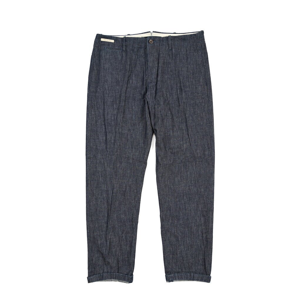 SUMMER SALE｜YCHAI “ROBUSTO” コットン100% デニムスラックス / TAPERED FIT ネイビー(INDIGO) 33 | GUARDAROBA MILANO OFFICIAL STORE