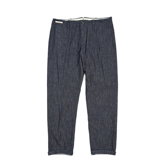 SUMMER SALE｜YCHAI “ROBUSTO” コットン100% デニムスラックス / TAPERED FIT ネイビー(INDIGO) 33 | GUARDAROBA MILANO OFFICIAL STORE