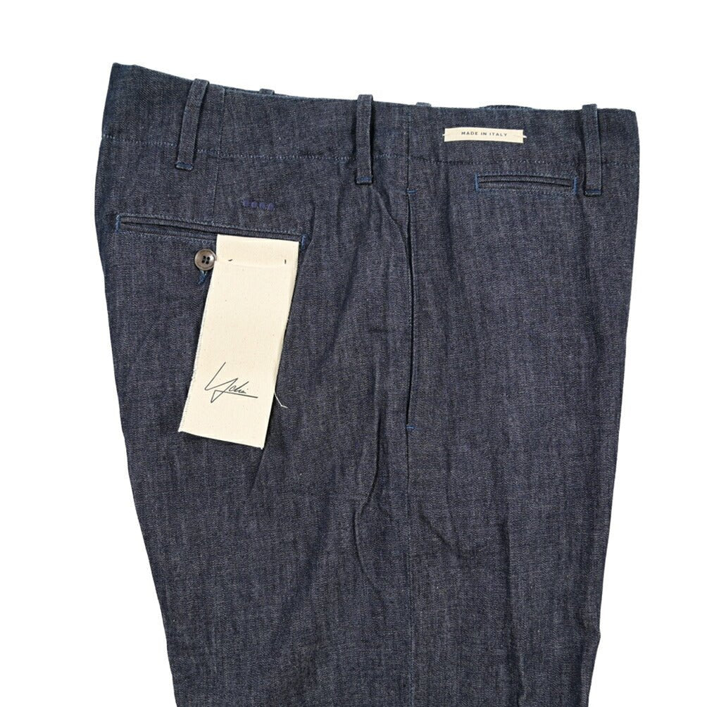 SUMMER SALE｜YCHAI “ROBUSTO” コットン100% デニムスラックス / TAPERED FIT ネイビー(INDIGO) 33 | GUARDAROBA MILANO OFFICIAL STORE