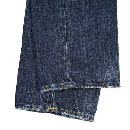 SUMMER SALE｜YCHAI “ROBUSTO” コットン100%デニム テーパードジーンズ / ダメージ加工 / TAPERED FIT ブルー(BLU) 33 | GUARDAROBA MILANO OFFICIAL STORE