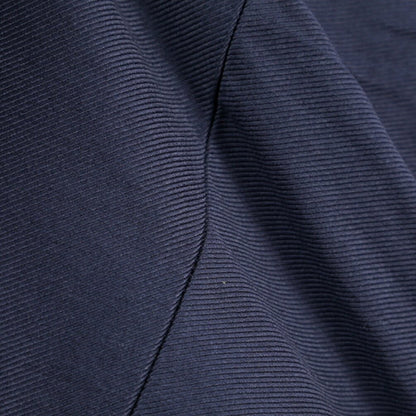 SUMMER SALE｜YCHAI “ROBUSTO” コットン100% ツータックパンツ / TAPERED FIT ネイビー（BLU） 33 | GUARDAROBA MILANO OFFICIAL STORE
