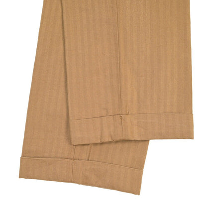 SUMMER SALE｜YCHAI “ROBUSTO” リネン混コットン ツータックパンツ ブラウン（NOCE） 33 | GUARDAROBA MILANO OFFICIAL STORE