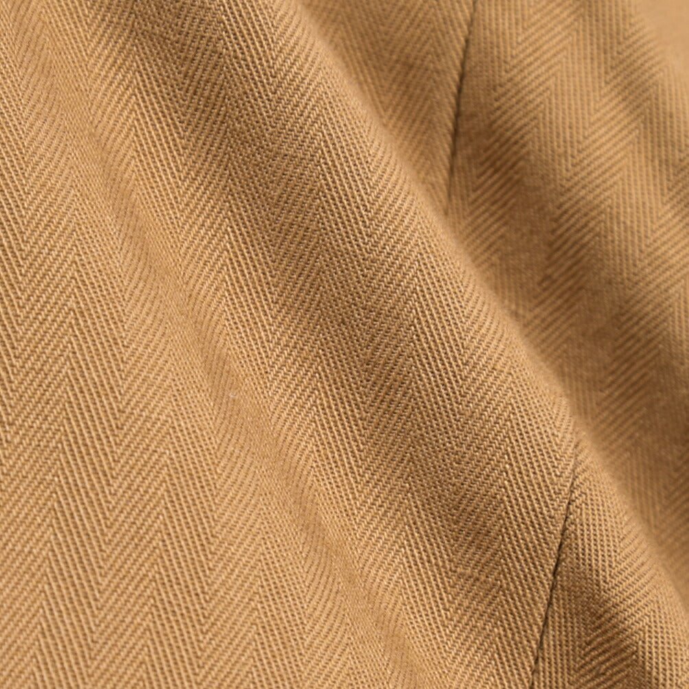 SUMMER SALE｜YCHAI “ROBUSTO” リネン混コットン ツータックパンツ ブラウン（NOCE） 33 | GUARDAROBA MILANO OFFICIAL STORE