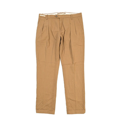 SUMMER SALE｜YCHAI “ROBUSTO” リネン混コットン ツータックパンツ ブラウン（NOCE） 33 | GUARDAROBA MILANO OFFICIAL STORE