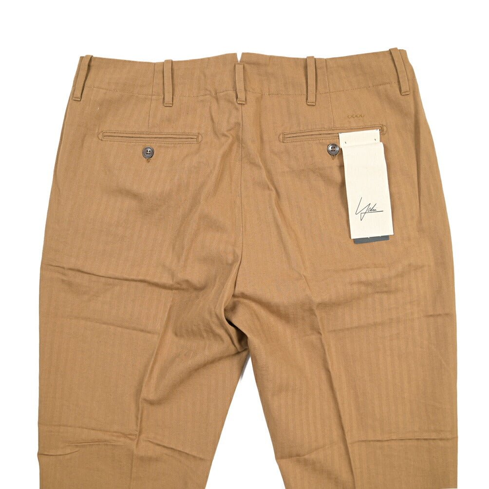 SUMMER SALE｜YCHAI “ROBUSTO” リネン混コットン ノータックパンツ ブラウン（NOCE） 31 | GUARDAROBA MILANO OFFICIAL STORE