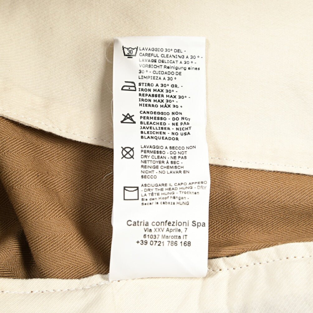 SUMMER SALE｜YCHAI “ROBUSTO” リネン混コットン ノータックパンツ ブラウン（NOCE） 31 | GUARDAROBA MILANO OFFICIAL STORE