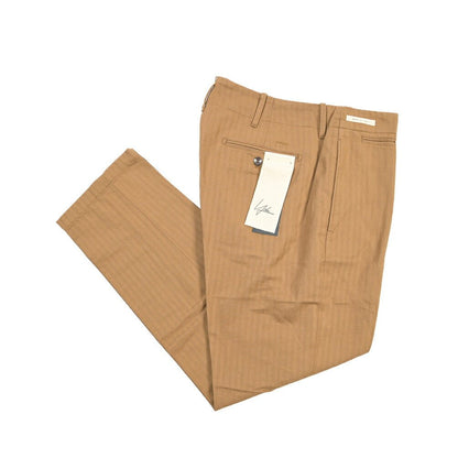 SUMMER SALE｜YCHAI “ROBUSTO” リネン混コットン ノータックパンツ ブラウン（NOCE） 31 | GUARDAROBA MILANO OFFICIAL STORE