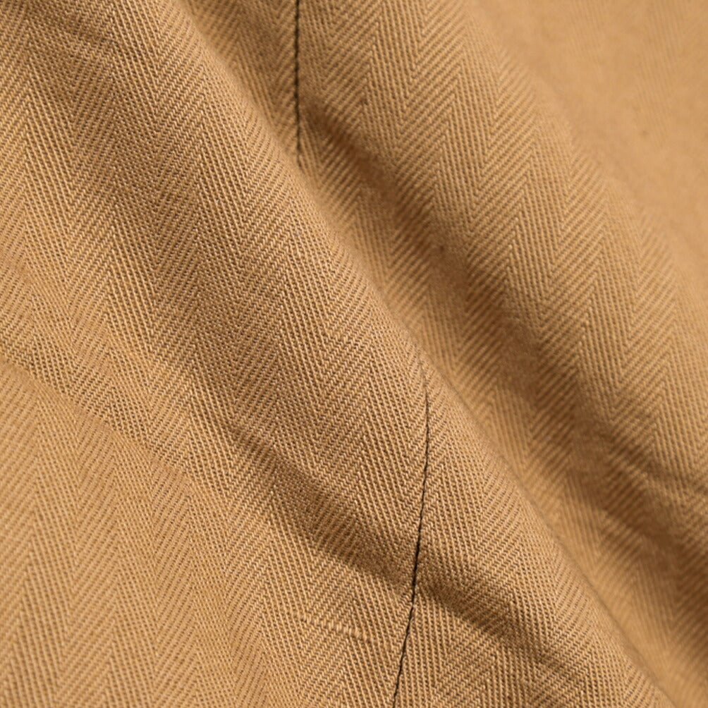 SUMMER SALE｜YCHAI “ROBUSTO” リネン混コットン ノータックパンツ ブラウン（NOCE） 31 | GUARDAROBA MILANO OFFICIAL STORE