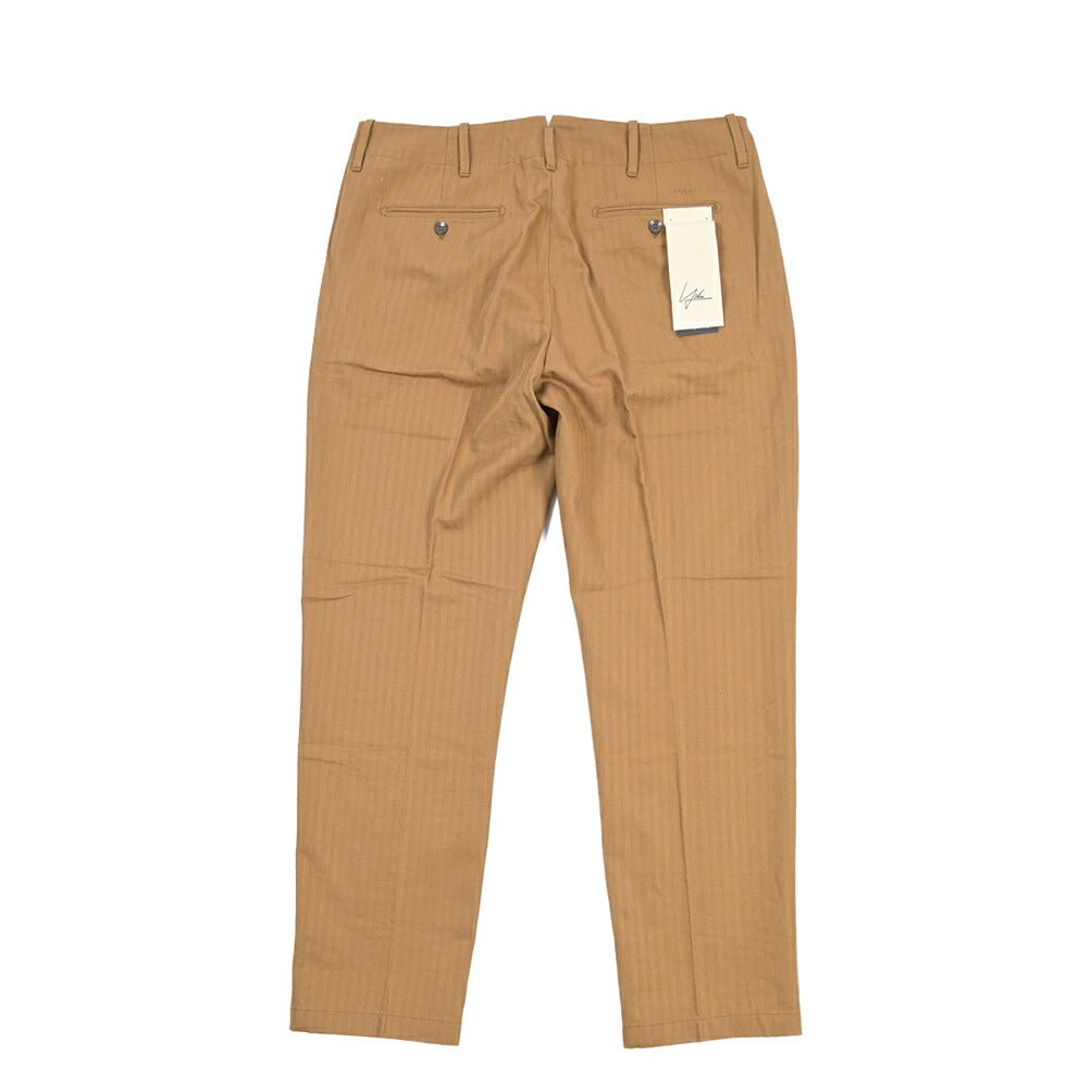 SUMMER SALE｜YCHAI “ROBUSTO” リネン混コットン ノータックパンツ ブラウン（NOCE） 31 | GUARDAROBA MILANO OFFICIAL STORE