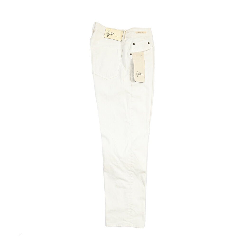 SUMMER SALE｜YCHAI “ROBUSTO” ストレッチデニム 5ポケットテーパードジーンズ / TAPERED FIT ホワイト(BIANCO) 31 | GUARDAROBA MILANO OFFICIAL STORE