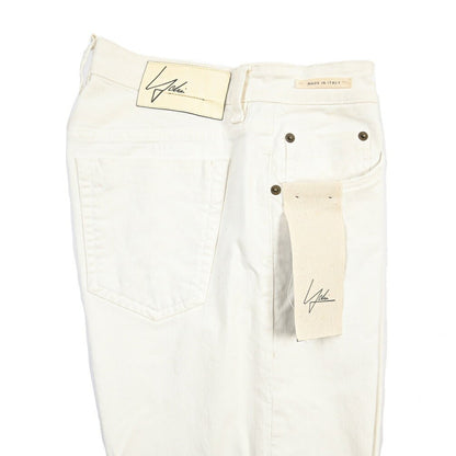 SUMMER SALE｜YCHAI “ROBUSTO” ストレッチデニム 5ポケットテーパードジーンズ / TAPERED FIT ホワイト(BIANCO) 31 | GUARDAROBA MILANO OFFICIAL STORE