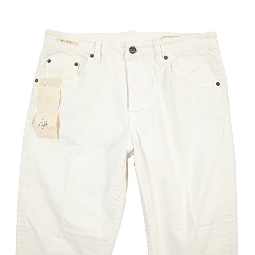 SUMMER SALE｜YCHAI “ROBUSTO” ストレッチデニム 5ポケットテーパードジーンズ / TAPERED FIT ホワイト(BIANCO) 33 | GUARDAROBA MILANO OFFICIAL STORE