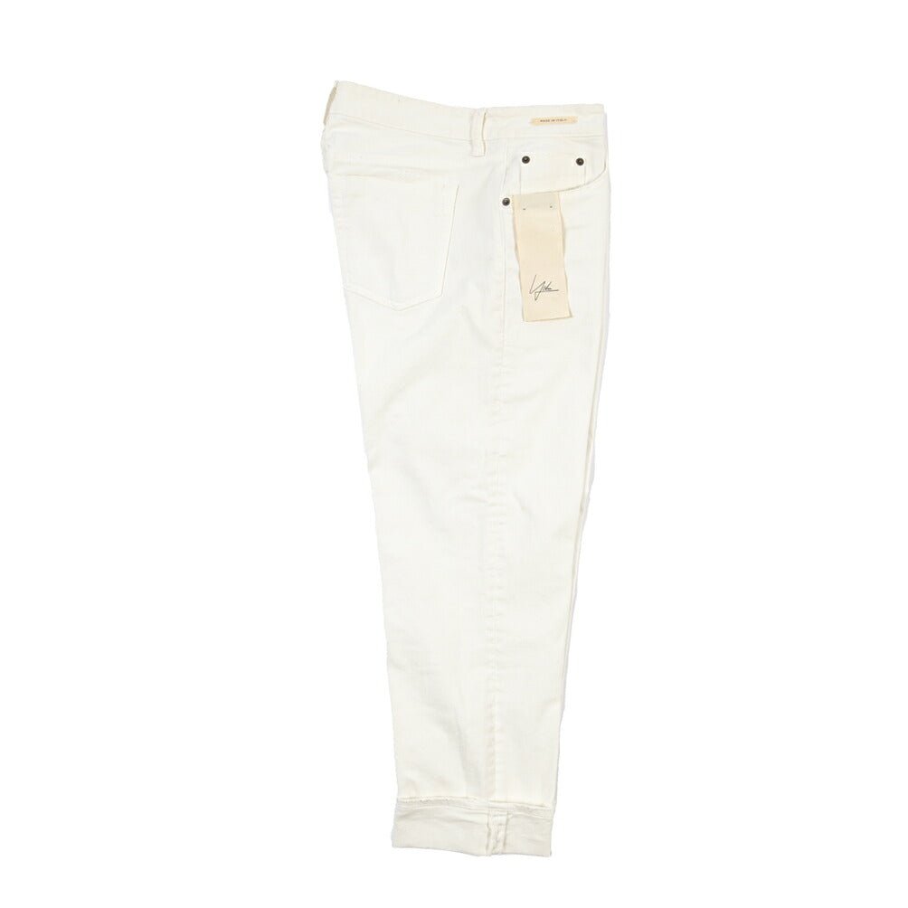 SUMMER SALE｜YCHAI “ROBUSTO” ストレッチデニム 5ポケットテーパードジーンズ / TAPERED FIT ホワイト(BIANCO) 33 | GUARDAROBA MILANO OFFICIAL STORE