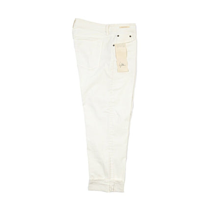SUMMER SALE｜YCHAI “ROBUSTO” ストレッチデニム 5ポケットテーパードジーンズ / TAPERED FIT ホワイト(BIANCO) 33 | GUARDAROBA MILANO OFFICIAL STORE