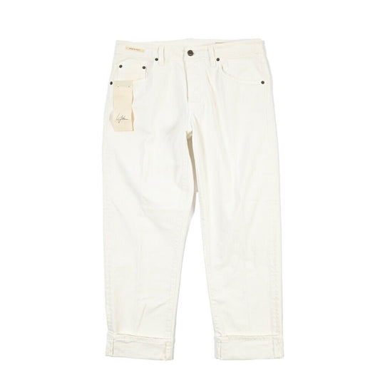 SUMMER SALE｜YCHAI “ROBUSTO” ストレッチデニム 5ポケットテーパードジーンズ / TAPERED FIT ホワイト(BIANCO) 33 | GUARDAROBA MILANO OFFICIAL STORE