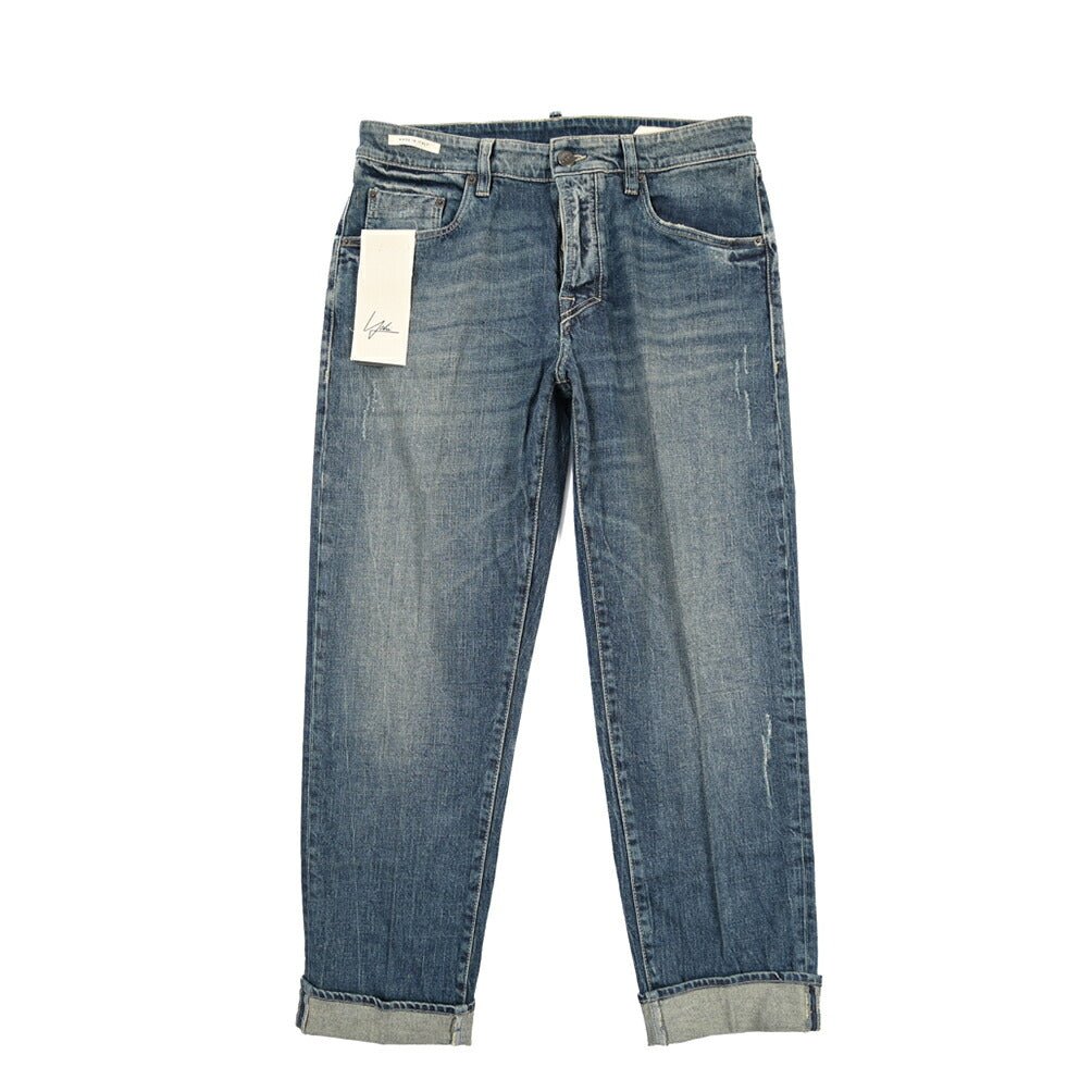 SUMMER SALE｜YCHAI “ROBUSTO” ストレッチデニム 5ポケットジーンズ / TAPERED FIT ブルー 30 | GUARDAROBA MILANO OFFICIAL STORE
