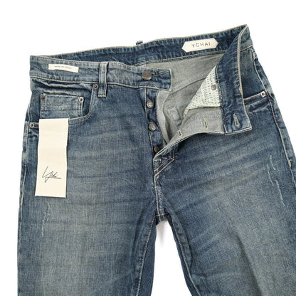 SUMMER SALE｜YCHAI “ROBUSTO” ストレッチデニム 5ポケットジーンズ / TAPERED FIT ブルー 30 | GUARDAROBA MILANO OFFICIAL STORE