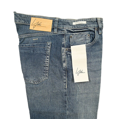 SUMMER SALE｜YCHAI “ROBUSTO” ストレッチデニム 5ポケットジーンズ / TAPERED FIT ブルー 30 | GUARDAROBA MILANO OFFICIAL STORE