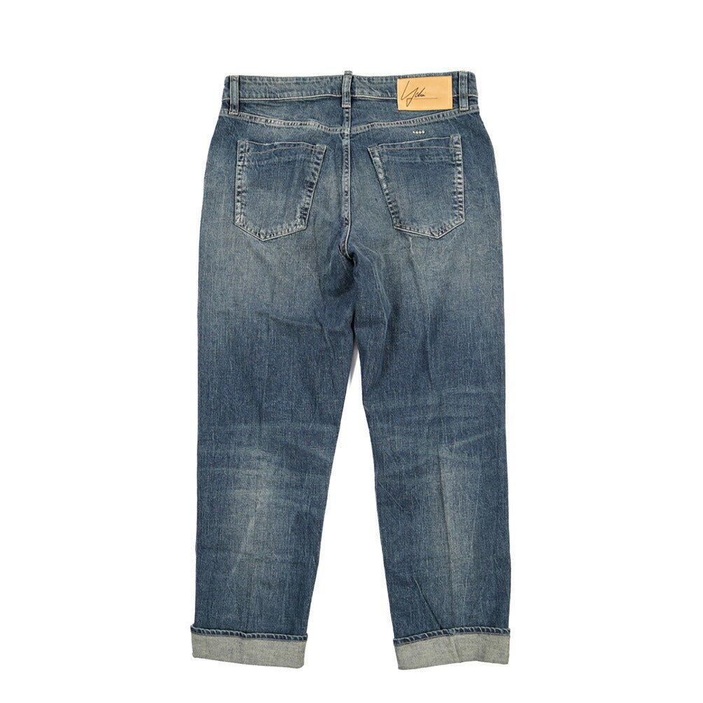 SUMMER SALE｜YCHAI “ROBUSTO” ストレッチデニム 5ポケットジーンズ / TAPERED FIT ブルー 30 | GUARDAROBA MILANO OFFICIAL STORE