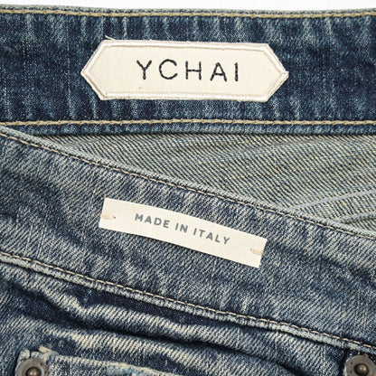 SUMMER SALE｜YCHAI “ROBUSTO” ストレッチデニム 5ポケットジーンズ / TAPERED FIT ブルー 30 | GUARDAROBA MILANO OFFICIAL STORE