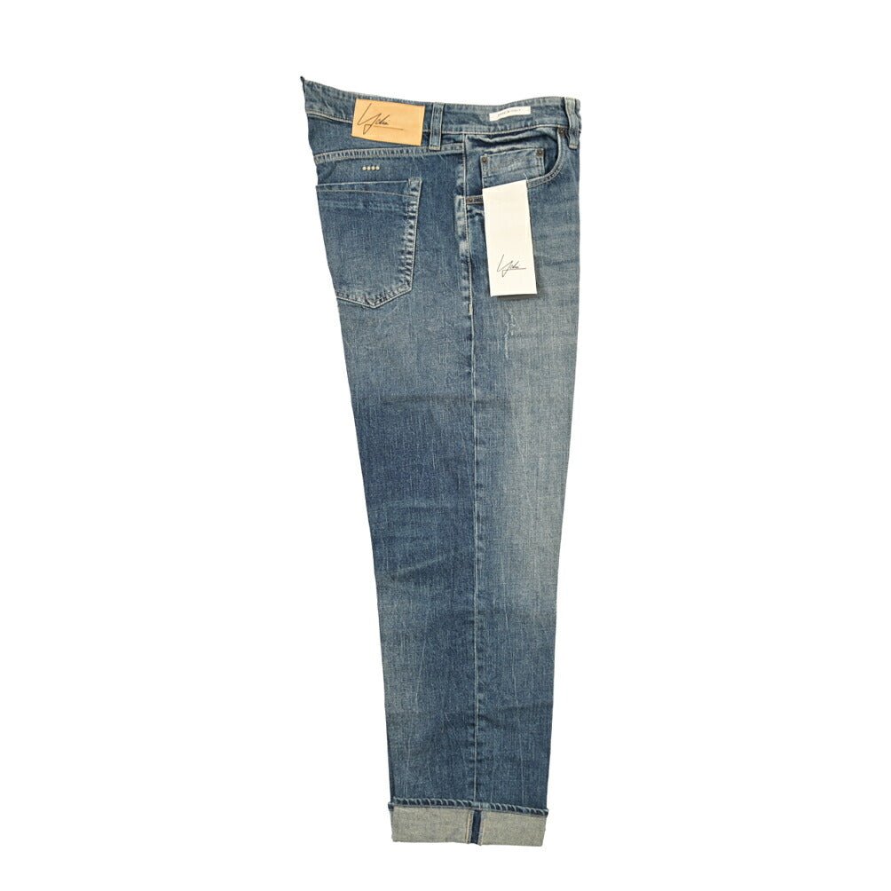 SUMMER SALE｜YCHAI “ROBUSTO” ストレッチデニム 5ポケットジーンズ / TAPERED FIT ブルー 30 | GUARDAROBA MILANO OFFICIAL STORE