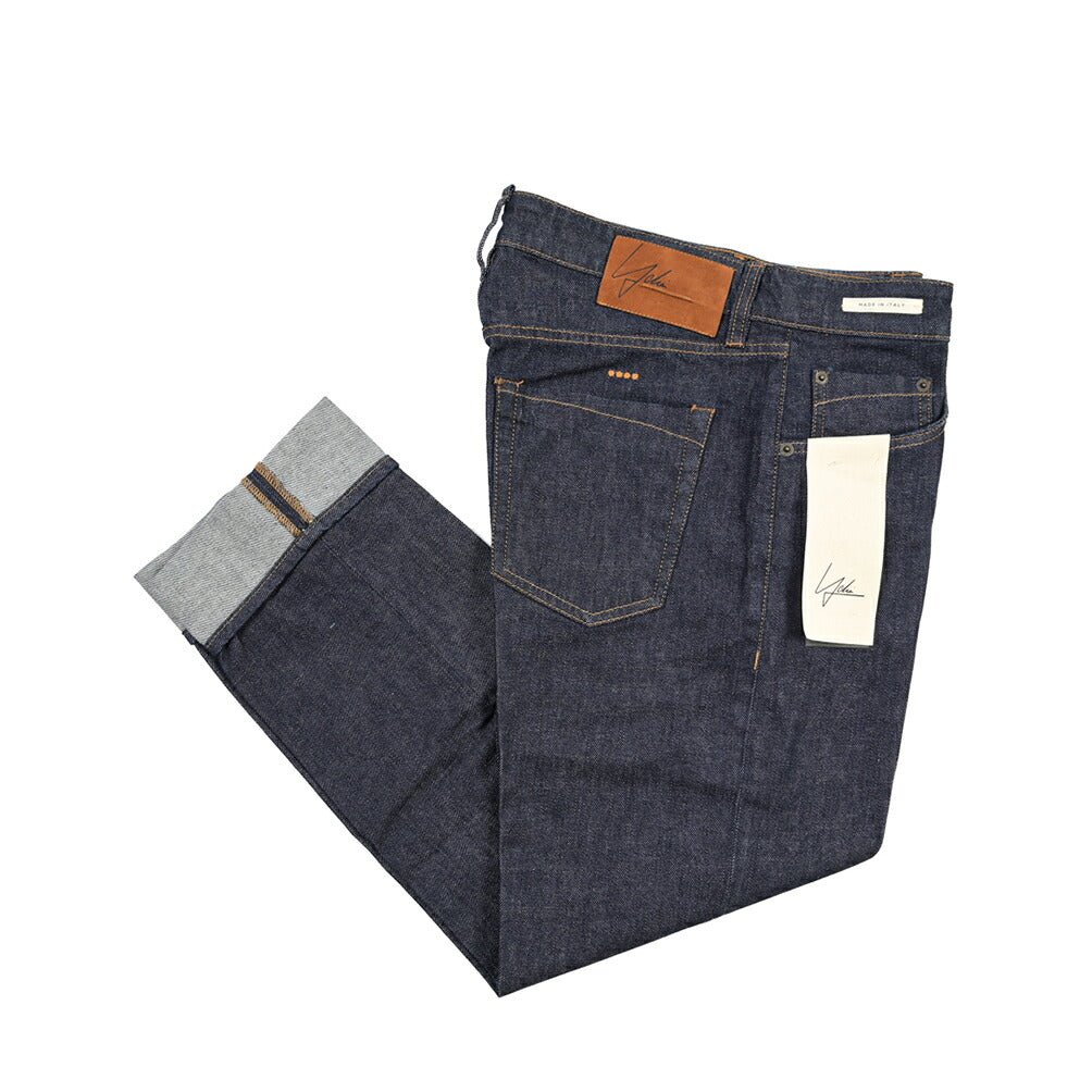SUMMER SALE｜YCHAI “ROBUSTO” ストレッチデニム 5ポケットジーンズ / TAPERED FIT ネイビー 32 | GUARDAROBA MILANO OFFICIAL STORE
