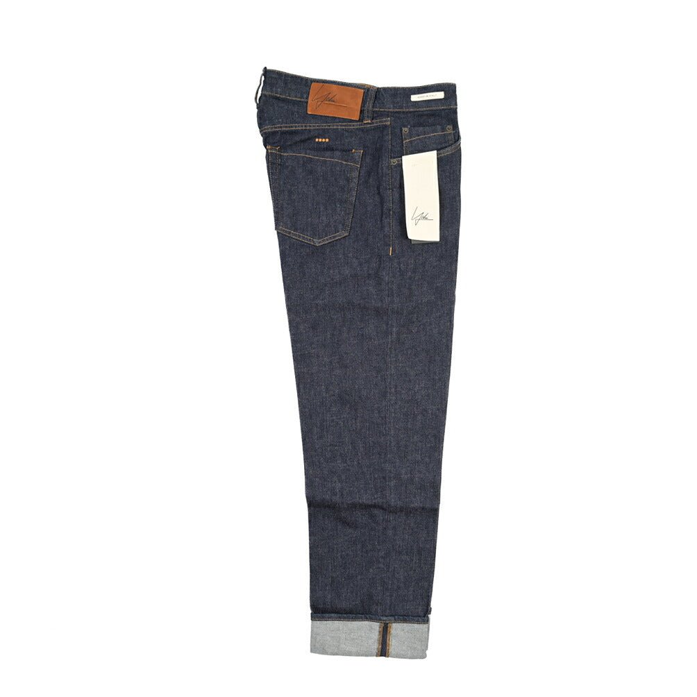 SUMMER SALE｜YCHAI “ROBUSTO” ストレッチデニム 5ポケットジーンズ / TAPERED FIT ネイビー 32 | GUARDAROBA MILANO OFFICIAL STORE