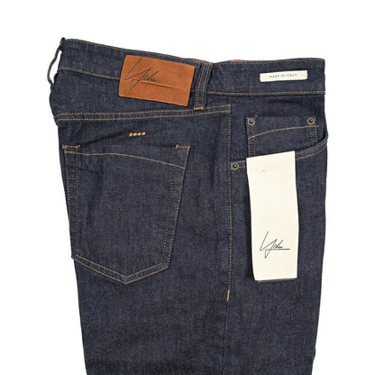 SUMMER SALE｜YCHAI “ROBUSTO” ストレッチデニム 5ポケットジーンズ / TAPERED FIT ネイビー 32 | GUARDAROBA MILANO OFFICIAL STORE