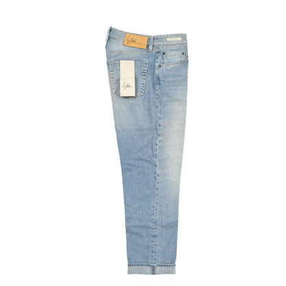 SUMMER SALE｜YCHAI “ROBUSTO” ストレッチデニム 5ポケットテーパードジーンズ / TAPERED FIT ライトブルー(BLU) 30 | GUARDAROBA MILANO OFFICIAL STORE