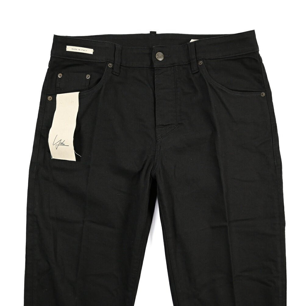 SUMMER SALE｜YCHAI “ROBUSTO” ストレッチデニム 5ポケットテーパードジーンズ / TAPERED FIT ブラック(NERO) 34 | GUARDAROBA MILANO OFFICIAL STORE