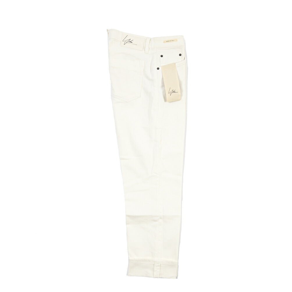 SUMMER SALE｜YCHAI “ROBUSTO” ストレッチデニム 5ポケットテーパードジーンズ / TAPERED FIT ホワイト(BIANCO) 28 | GUARDAROBA MILANO OFFICIAL STORE