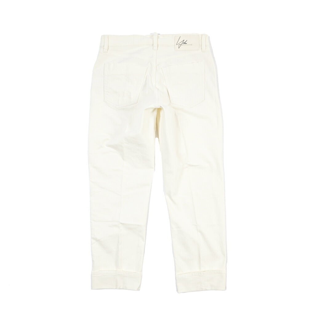 SUMMER SALE｜YCHAI “ROBUSTO” ストレッチデニム 5ポケットテーパードジーンズ / TAPERED FIT ホワイト(BIANCO) 28 | GUARDAROBA MILANO OFFICIAL STORE