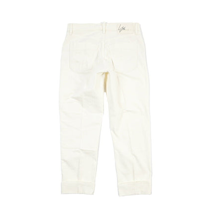 SUMMER SALE｜YCHAI “ROBUSTO” ストレッチデニム 5ポケットテーパードジーンズ / TAPERED FIT ホワイト(BIANCO) 28 | GUARDAROBA MILANO OFFICIAL STORE