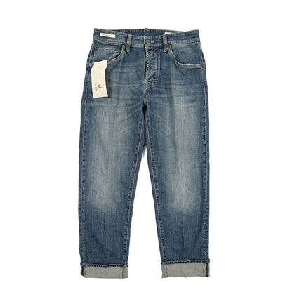 SUMMER SALE｜YCHAI “ROBUSTO” ストレッチデニム 5ポケットテーパードジーンズ / TAPERED FIT ブルー(BLU) 30 | GUARDAROBA MILANO OFFICIAL STORE