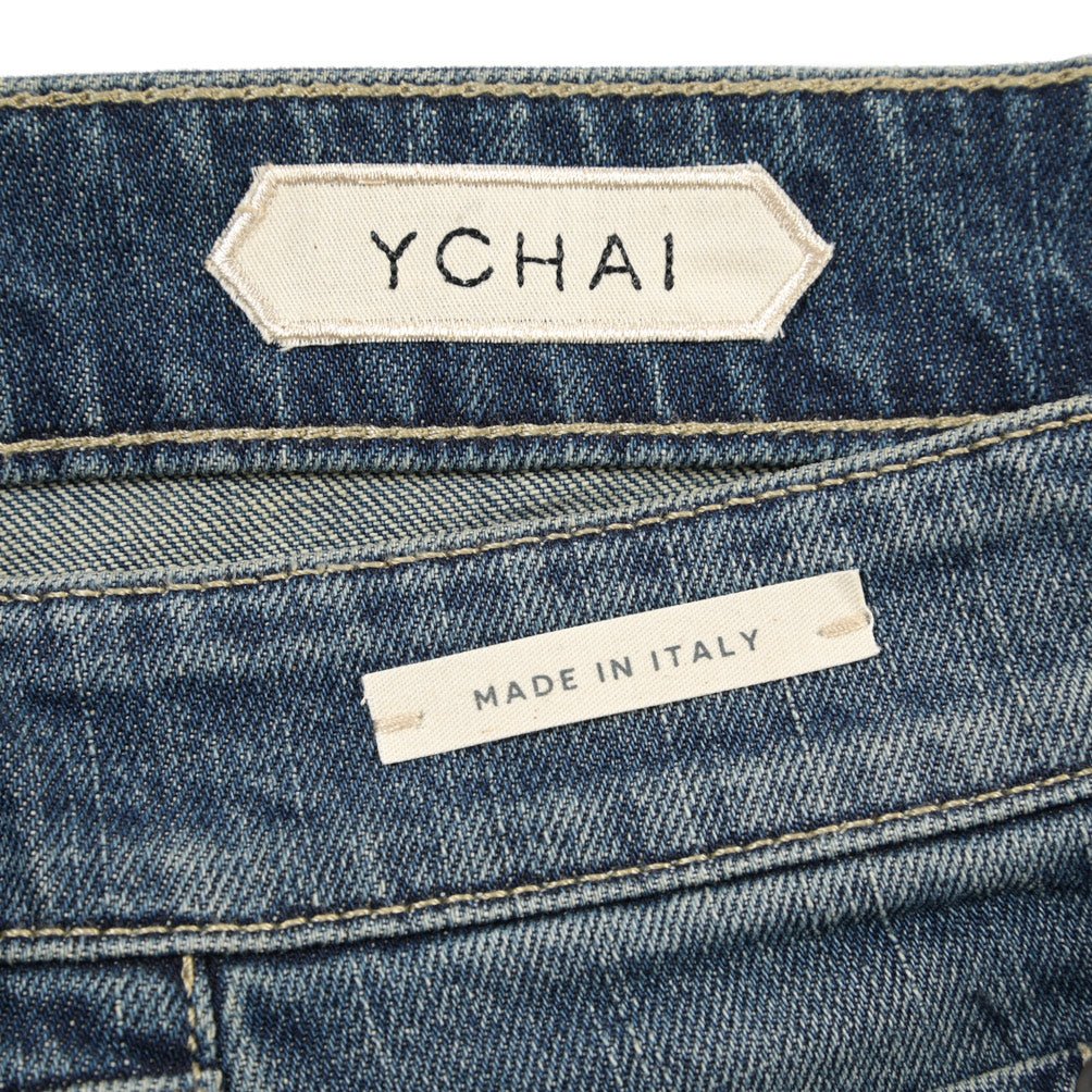 SUMMER SALE｜YCHAI “ROBUSTO” ストレッチデニム 5ポケットテーパードジーンズ / TAPERED FIT ブルー(BLU) 30 | GUARDAROBA MILANO OFFICIAL STORE