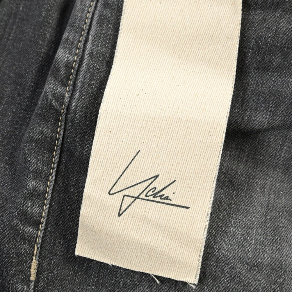 SUMMER SALE｜YCHAI “ROBUSTO” ストレッチデニム 5ポケットテーパードジーンズ / TAPERED FIT ブラック(NERO) 33 | GUARDAROBA MILANO OFFICIAL STORE