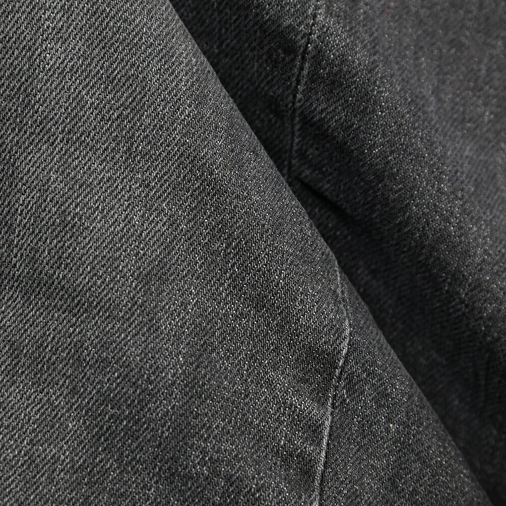 SUMMER SALE｜YCHAI “ROBUSTO” ストレッチデニム 5ポケットテーパードジーンズ / TAPERED FIT ブラック(NERO) 33 | GUARDAROBA MILANO OFFICIAL STORE