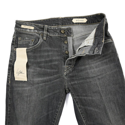 SUMMER SALE｜YCHAI “ROBUSTO” ストレッチデニム 5ポケットテーパードジーンズ / TAPERED FIT ブラック(NERO) 33 | GUARDAROBA MILANO OFFICIAL STORE