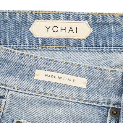 SUMMER SALE｜YCHAI “ROBUSTO” ストレッチデニム 5ポケットテーパードジーンズ / TAPERED FIT ライトブルー(BLU) 29 | GUARDAROBA MILANO OFFICIAL STORE