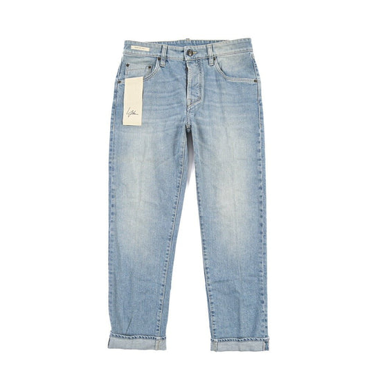 SUMMER SALE｜YCHAI “ROBUSTO” ストレッチデニム 5ポケットテーパードジーンズ / TAPERED FIT ライトブルー(BLU) 29 | GUARDAROBA MILANO OFFICIAL STORE