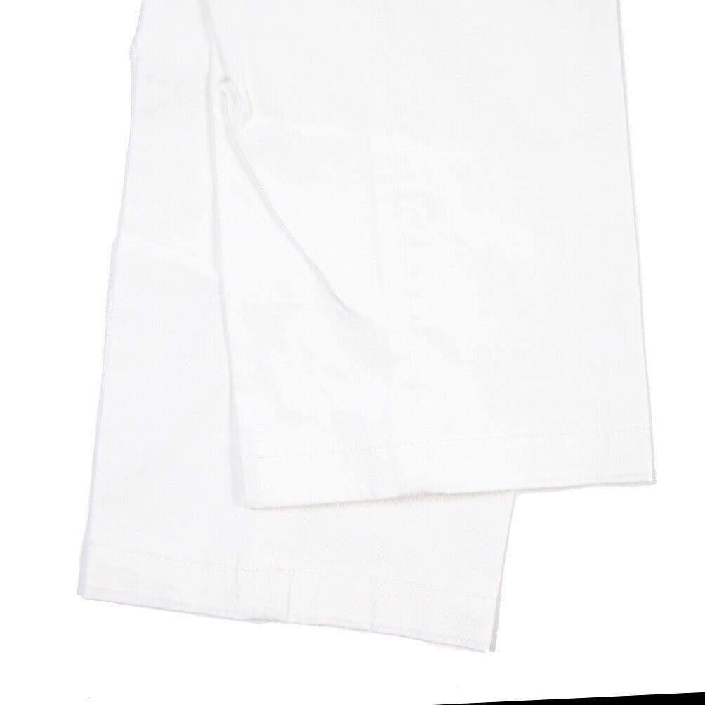 SUMMER SALE｜YCHAI “ROBUSTO” ストレッチコットン ノータックチノパンツ / SKINNY FIT ホワイト(BIANCO) 31 | GUARDAROBA MILANO OFFICIAL STORE