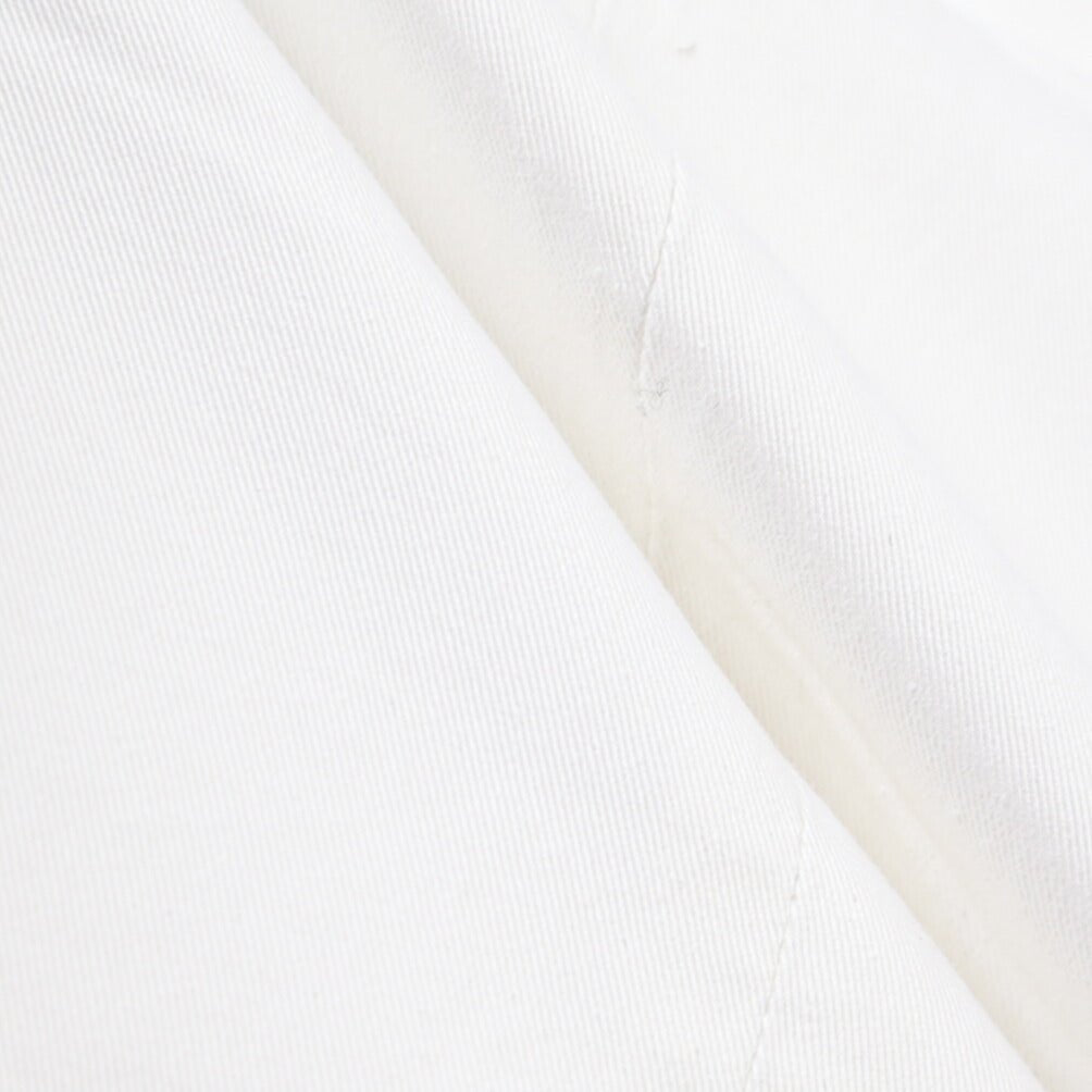 SUMMER SALE｜YCHAI “ROBUSTO” ストレッチコットン ノータックチノパンツ / SKINNY FIT ホワイト(BIANCO) 31 | GUARDAROBA MILANO OFFICIAL STORE