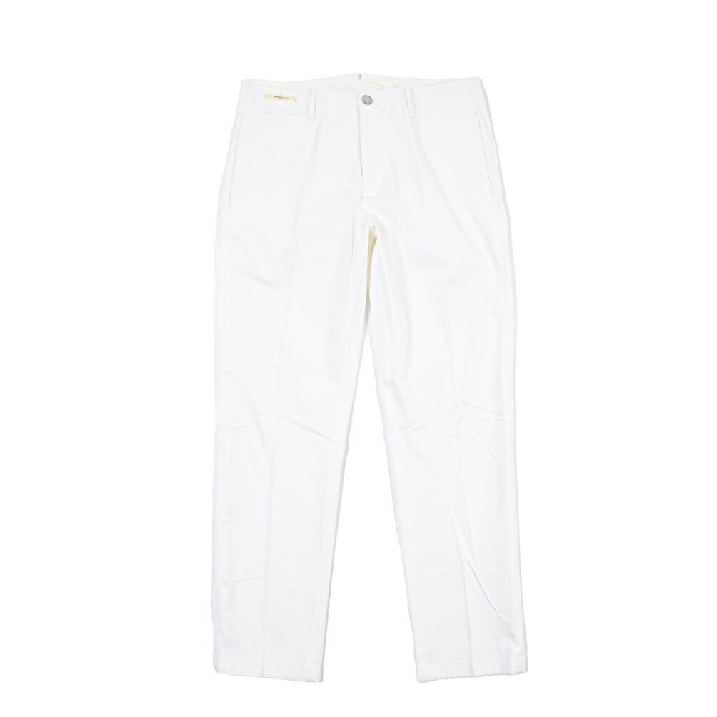 SUMMER SALE｜YCHAI “ROBUSTO” ストレッチコットン ノータックチノパンツ / SKINNY FIT ホワイト(BIANCO) 31 | GUARDAROBA MILANO OFFICIAL STORE
