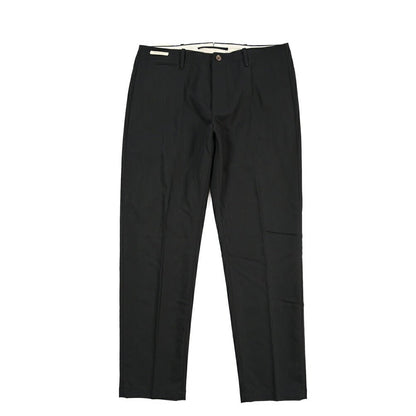 SUMMER SALE｜YCHAI “ROBUSTO” リネン混コットン ノータックパンツ / TAPERED FIT ブラック(NERO) 33 | GUARDAROBA MILANO OFFICIAL STORE
