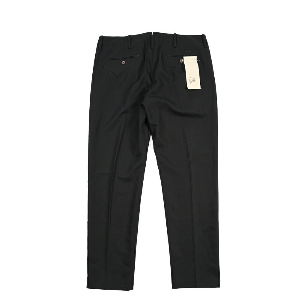 SUMMER SALE｜YCHAI “ROBUSTO” リネン混コットン ノータックパンツ / TAPERED FIT ブラック(NERO) 33 | GUARDAROBA MILANO OFFICIAL STORE